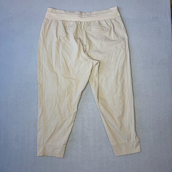Athleta Women's Trekkie North Jogger Pants Ecru Tan Plus Stretch - Size 18 - Picture 5 of 10